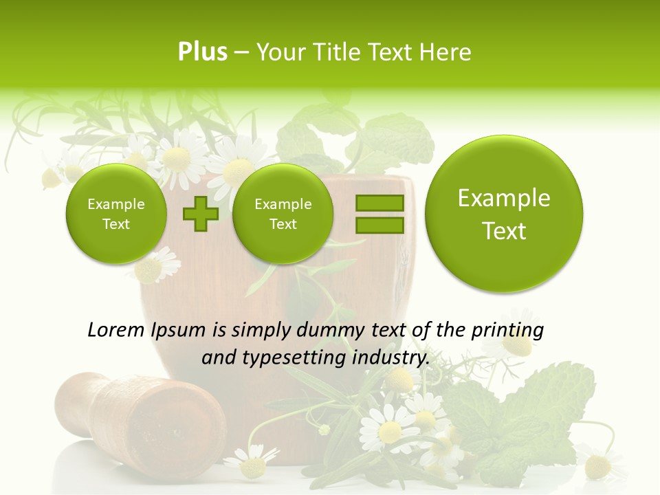 Leaf Grinder Freshness PowerPoint Template