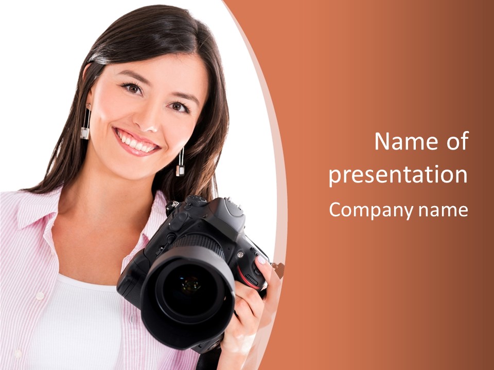Beautiful Smile Isolated PowerPoint Template