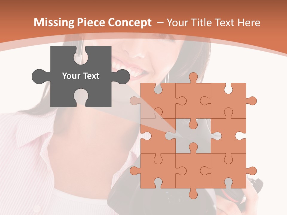 Beautiful Smile Isolated PowerPoint Template