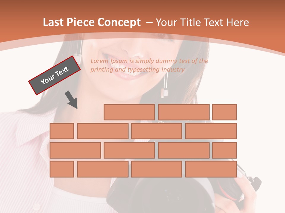 Beautiful Smile Isolated PowerPoint Template