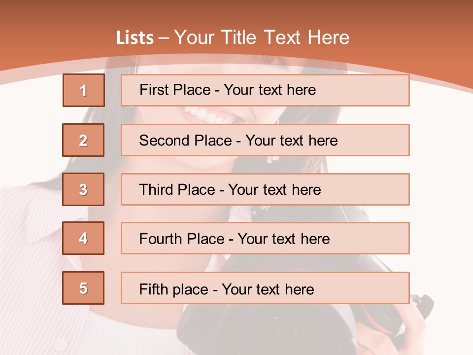 Beautiful Smile Isolated PowerPoint Template
