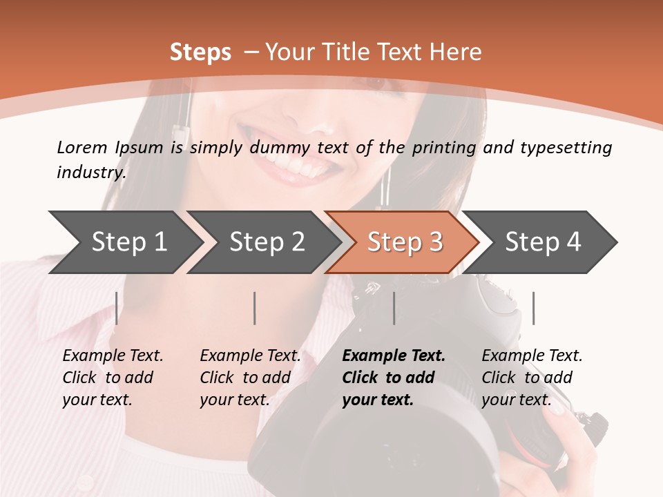 Beautiful Smile Isolated PowerPoint Template