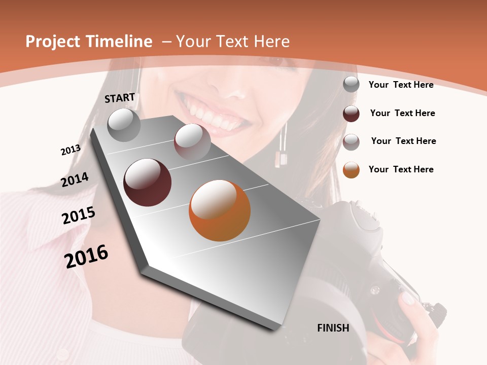 Beautiful Smile Isolated PowerPoint Template