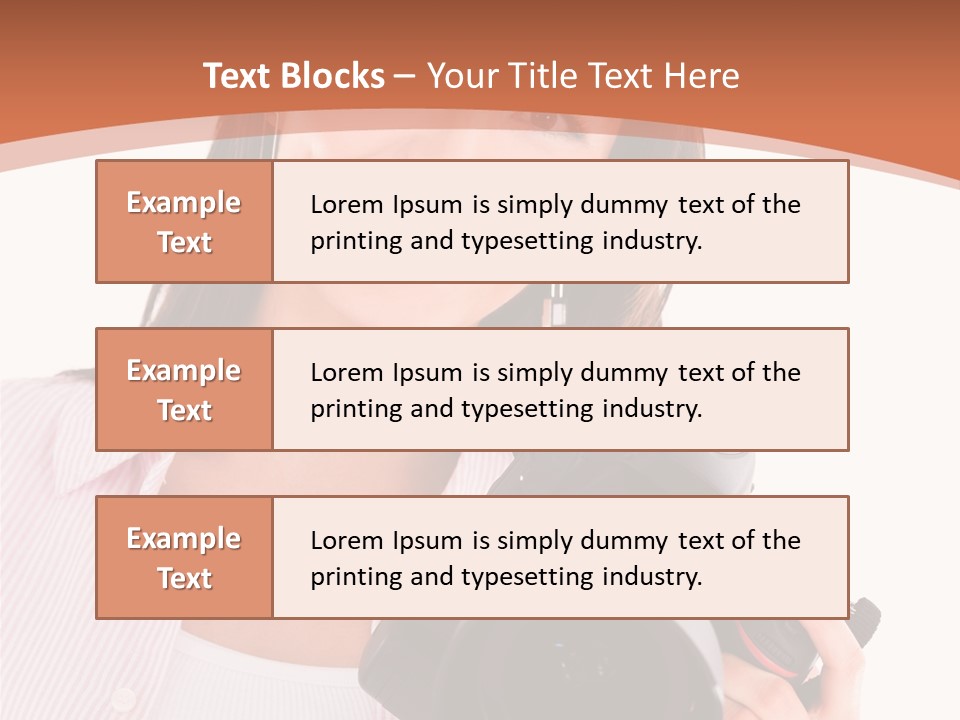 Beautiful Smile Isolated PowerPoint Template