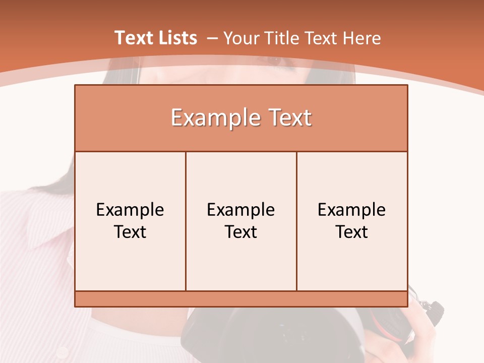 Beautiful Smile Isolated PowerPoint Template