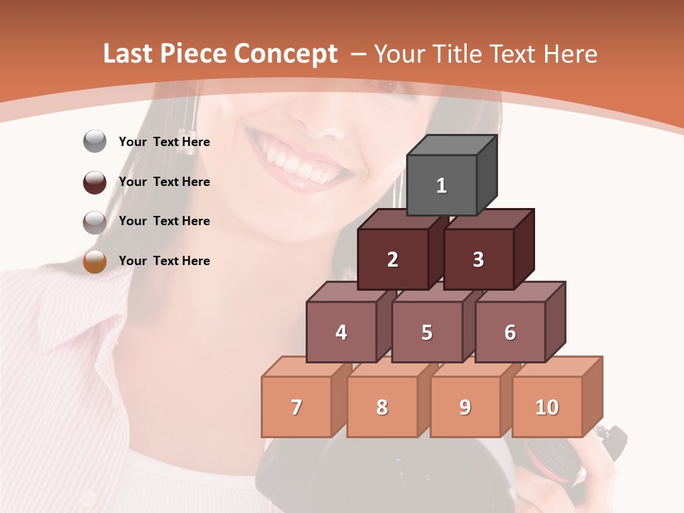 Beautiful Smile Isolated PowerPoint Template