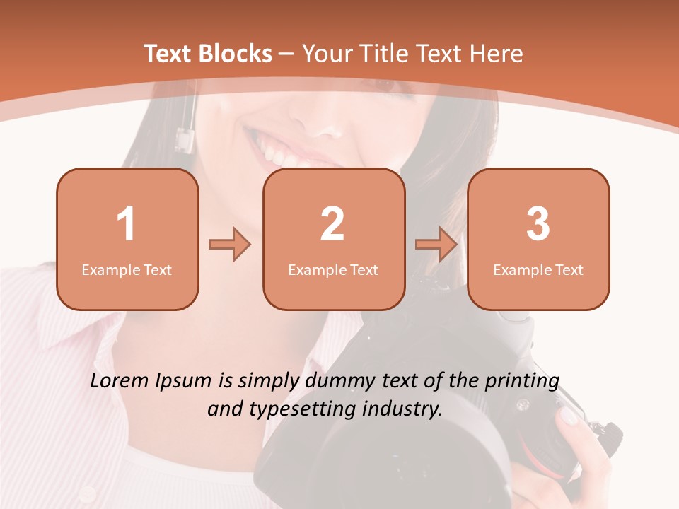 Beautiful Smile Isolated PowerPoint Template