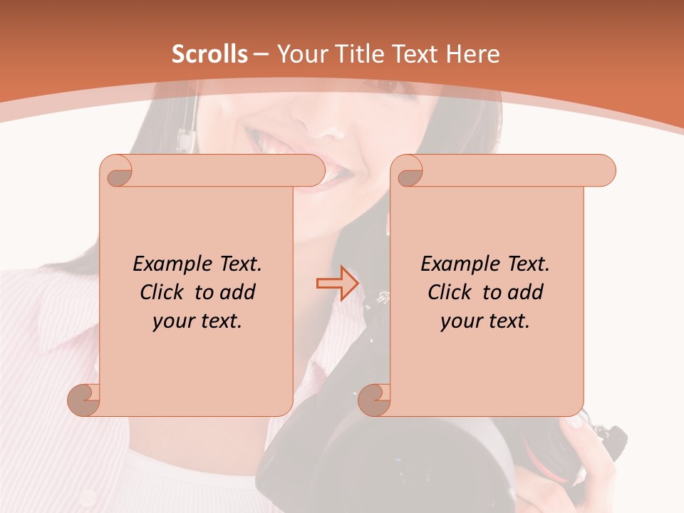 Beautiful Smile Isolated PowerPoint Template