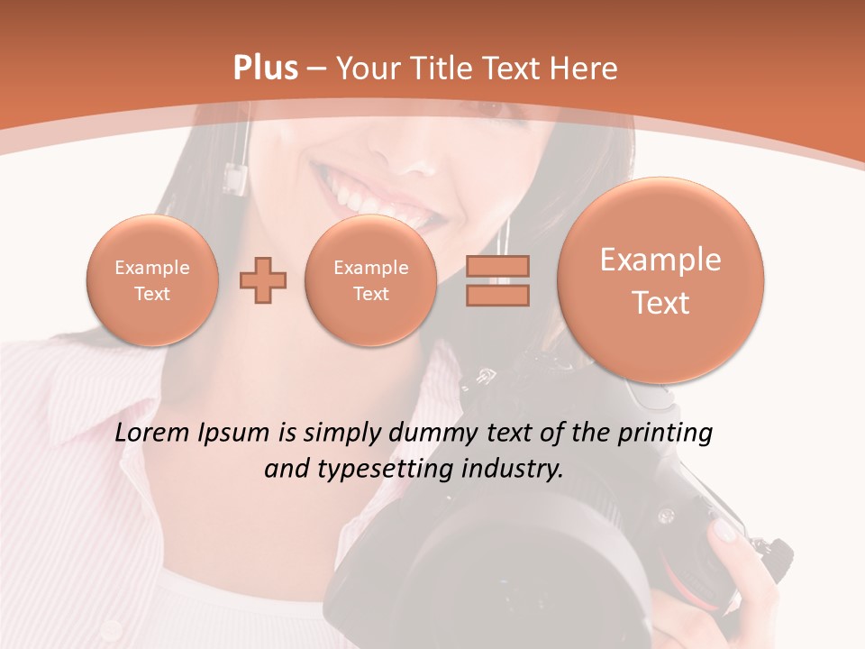 Beautiful Smile Isolated PowerPoint Template