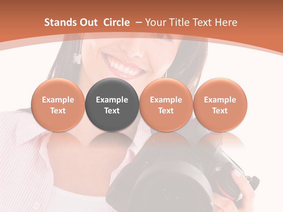 Beautiful Smile Isolated PowerPoint Template