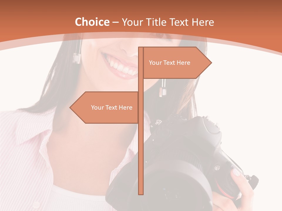 Beautiful Smile Isolated PowerPoint Template