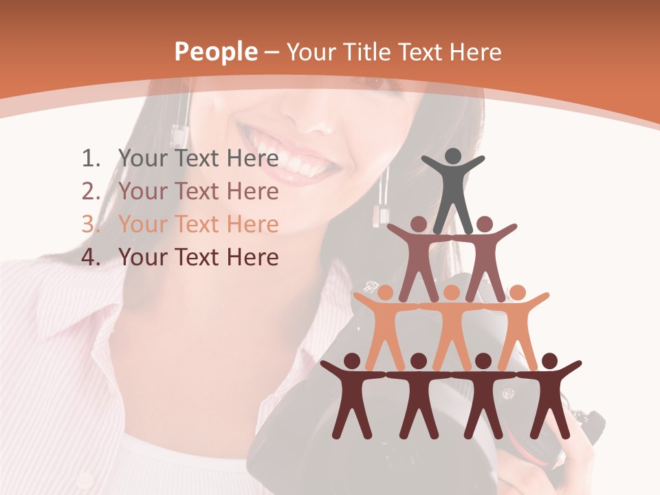 Beautiful Smile Isolated PowerPoint Template