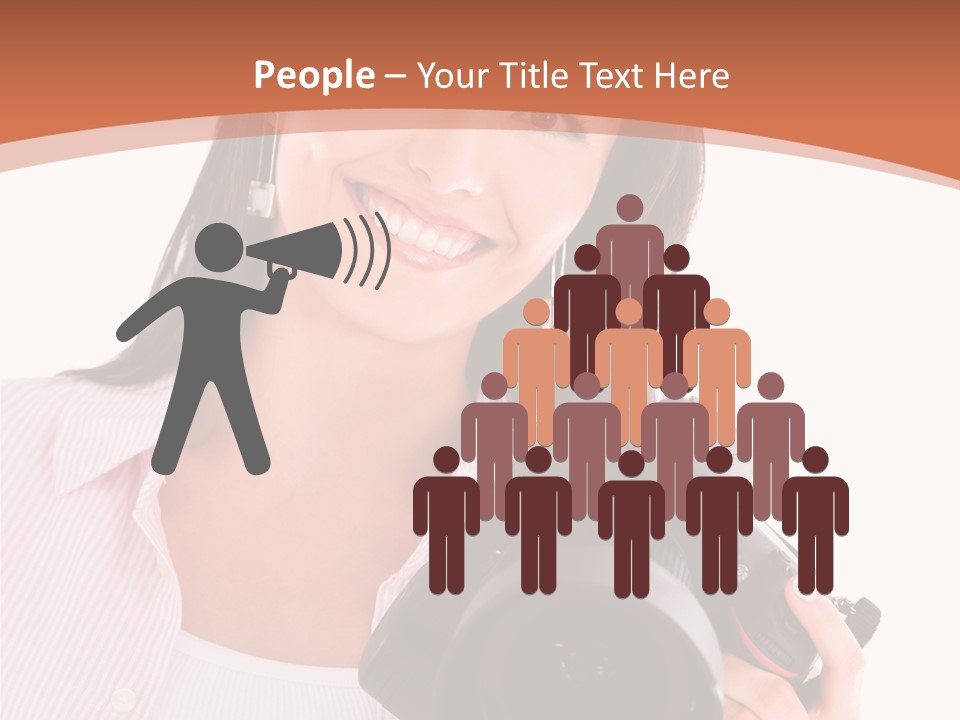 Beautiful Smile Isolated PowerPoint Template