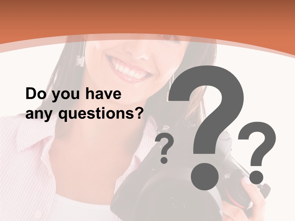 Beautiful Smile Isolated PowerPoint Template