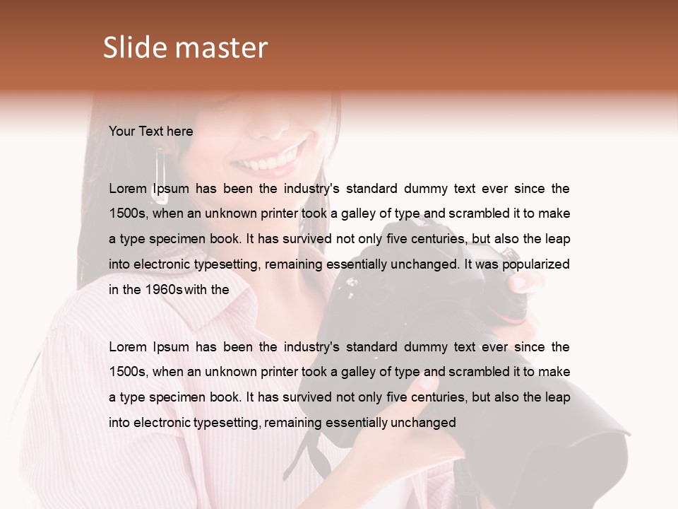 Young Studio Smile PowerPoint Template