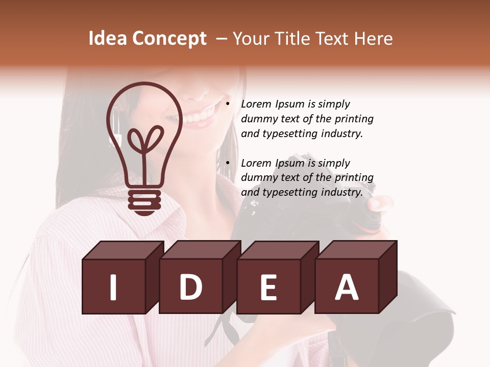 Young Studio Smile PowerPoint Template