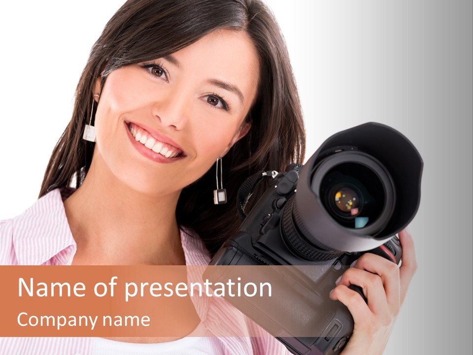 Paparazzi Latin Holding PowerPoint Template