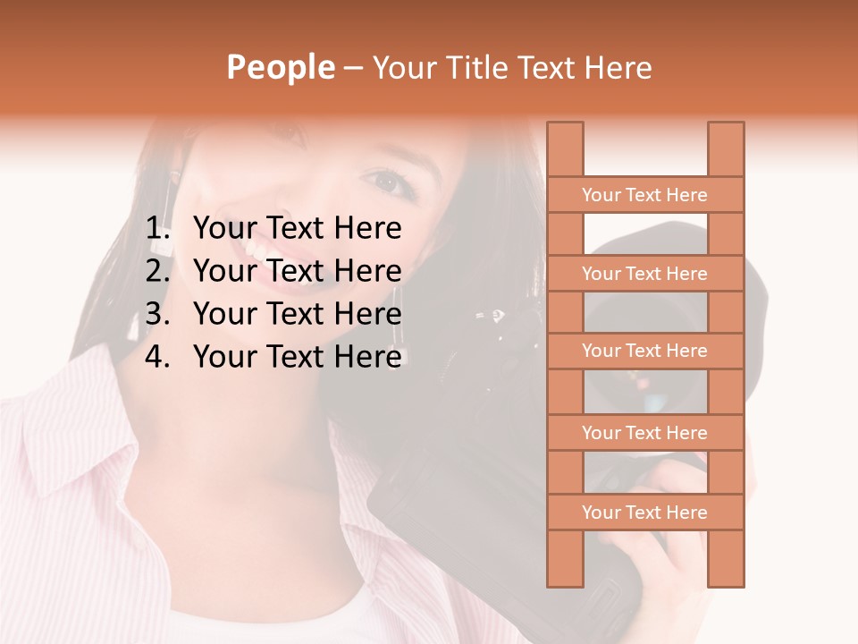 Paparazzi Latin Holding PowerPoint Template