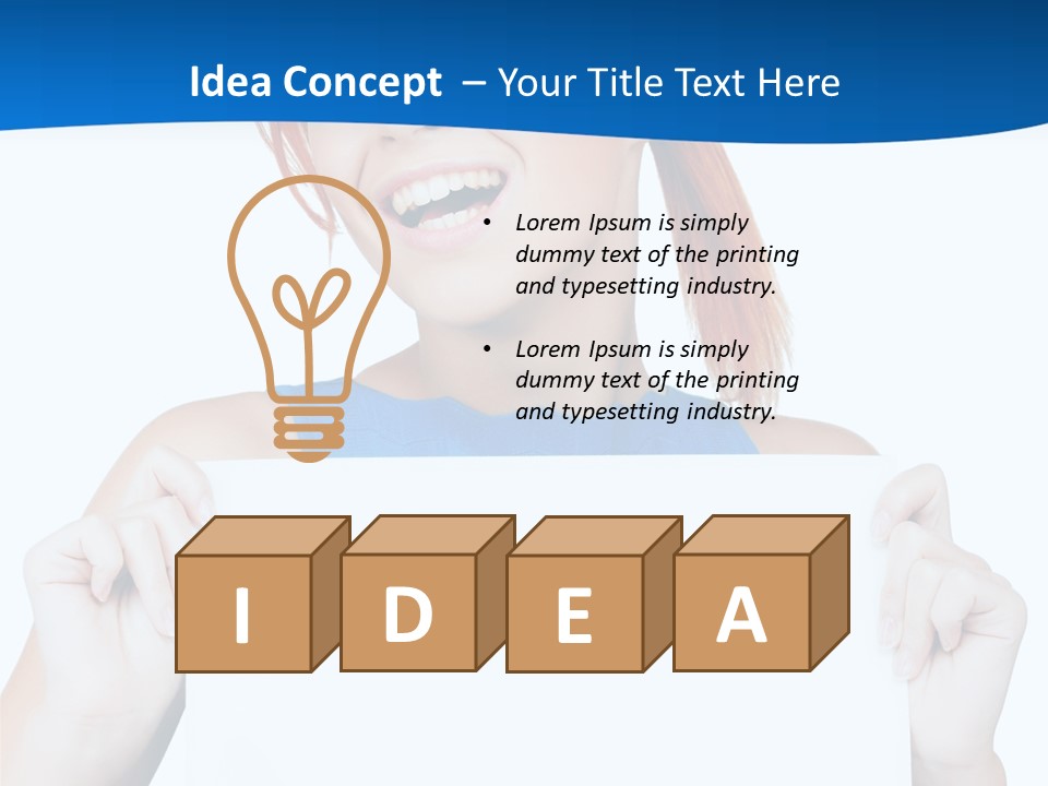 Sheet Happy Holding PowerPoint Template