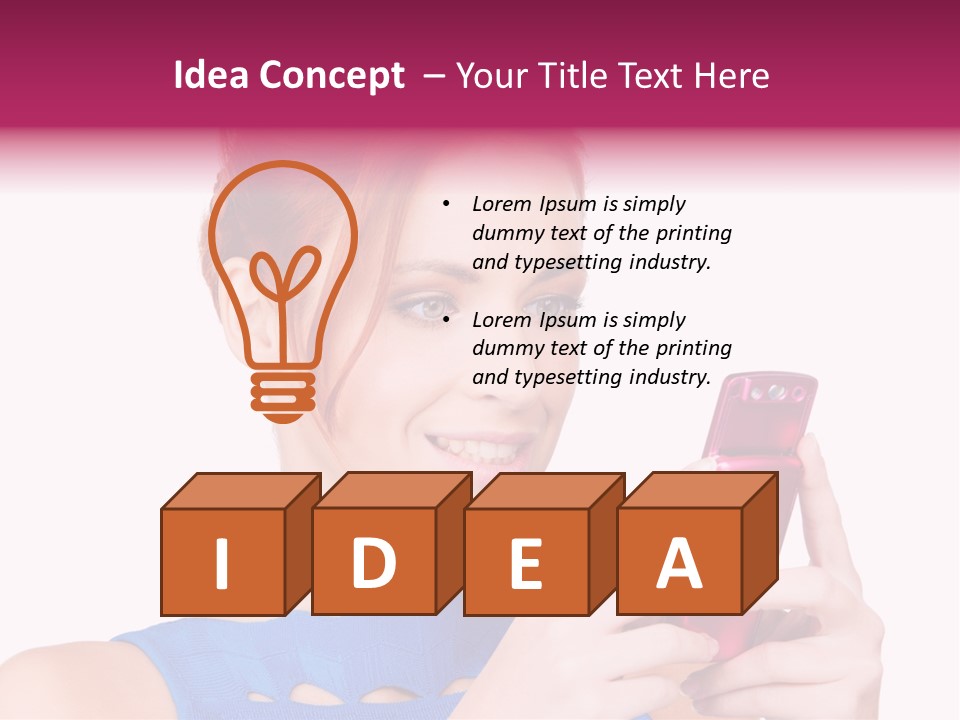 Order Web Phone PowerPoint Template