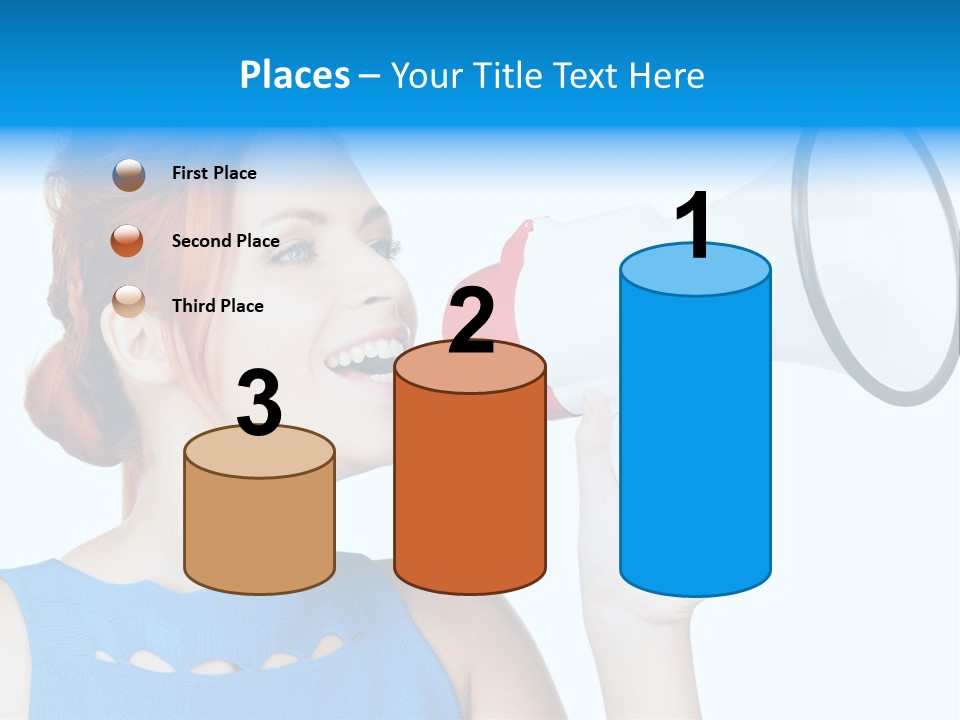 Shouting Female Supervisor PowerPoint Template