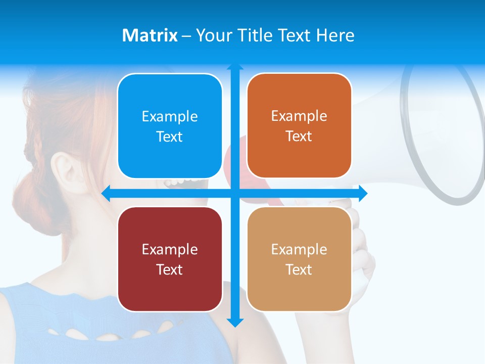 Shouting Female Supervisor PowerPoint Template