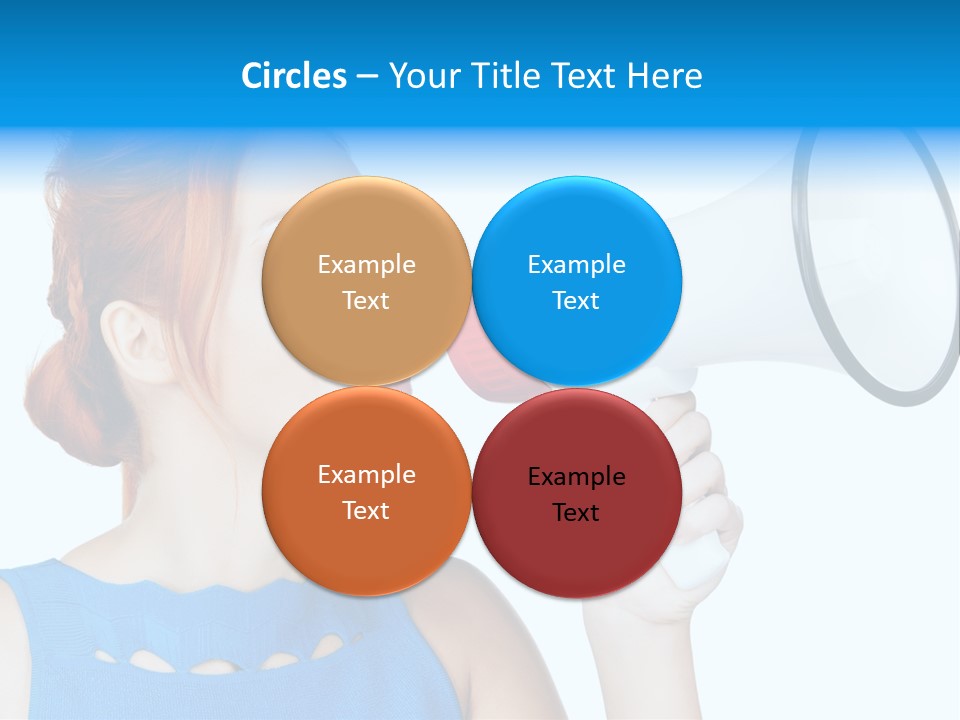 Shouting Female Supervisor PowerPoint Template