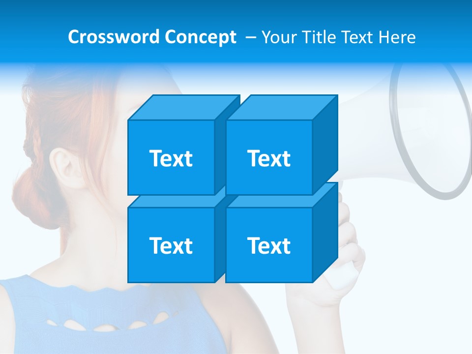 Shouting Female Supervisor PowerPoint Template