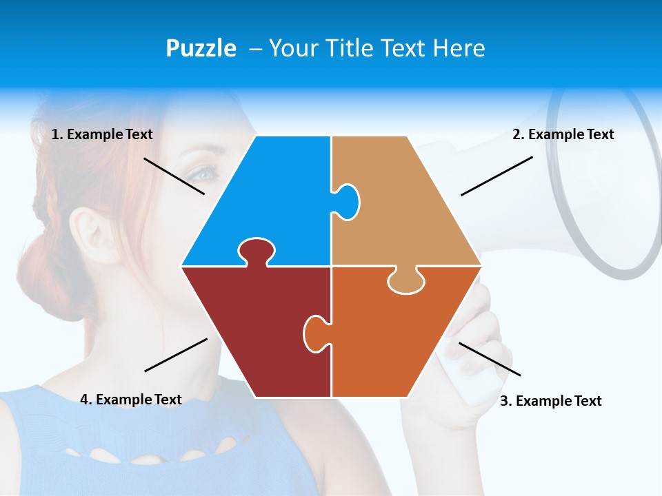 Shouting Female Supervisor PowerPoint Template