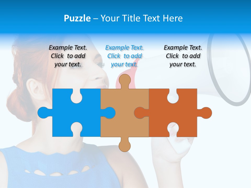 Shouting Female Supervisor PowerPoint Template