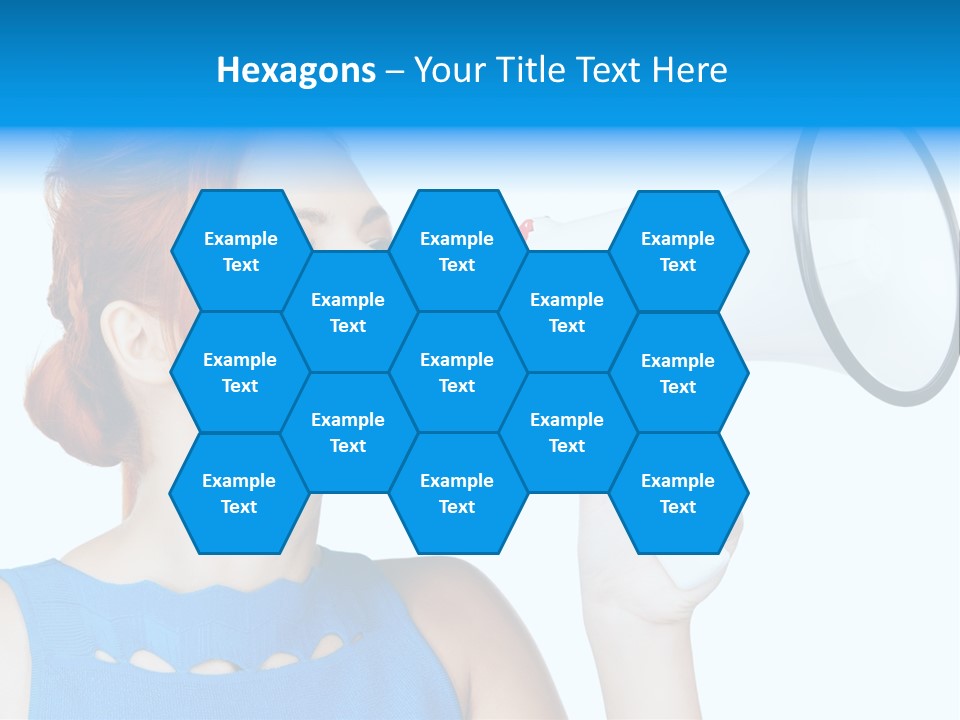 Shouting Female Supervisor PowerPoint Template