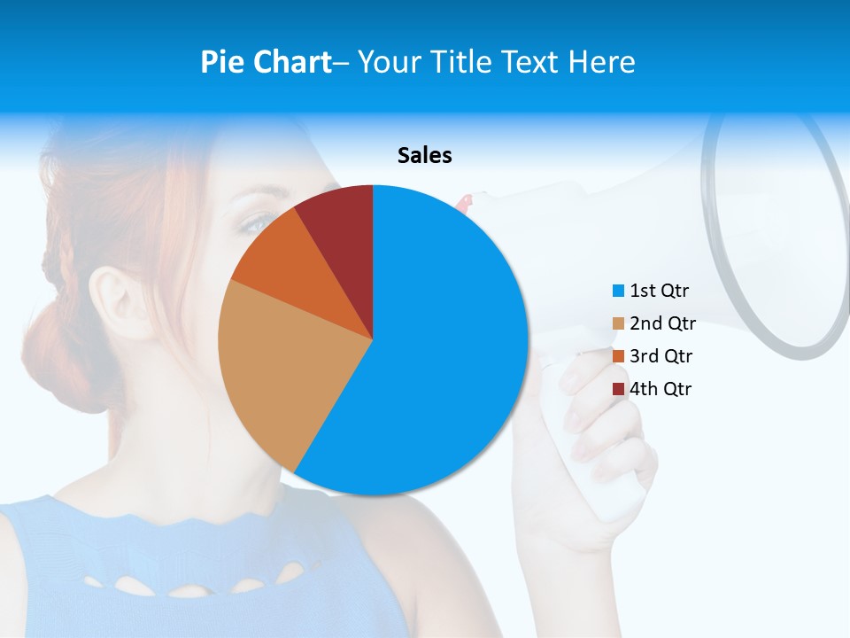 Shouting Female Supervisor PowerPoint Template