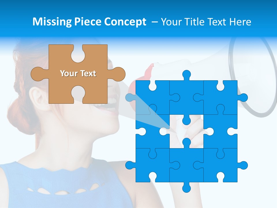 Shouting Female Supervisor PowerPoint Template