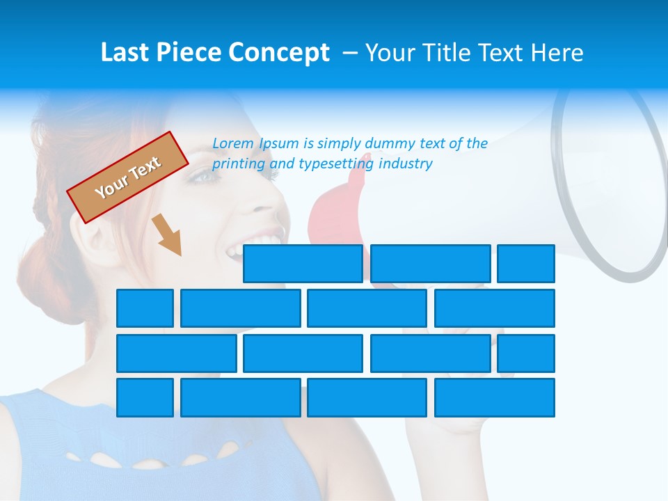 Shouting Female Supervisor PowerPoint Template