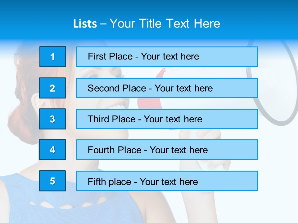 Shouting Female Supervisor PowerPoint Template