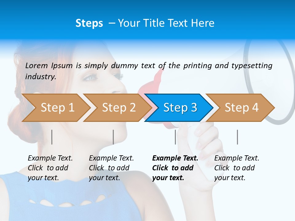 Shouting Female Supervisor PowerPoint Template