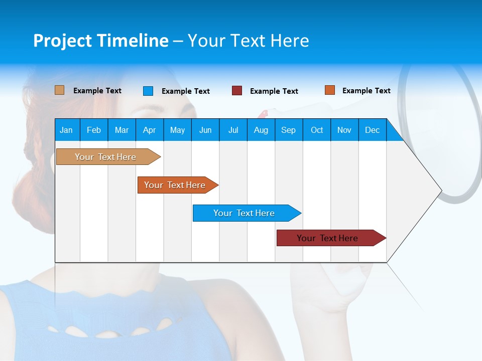 Shouting Female Supervisor PowerPoint Template