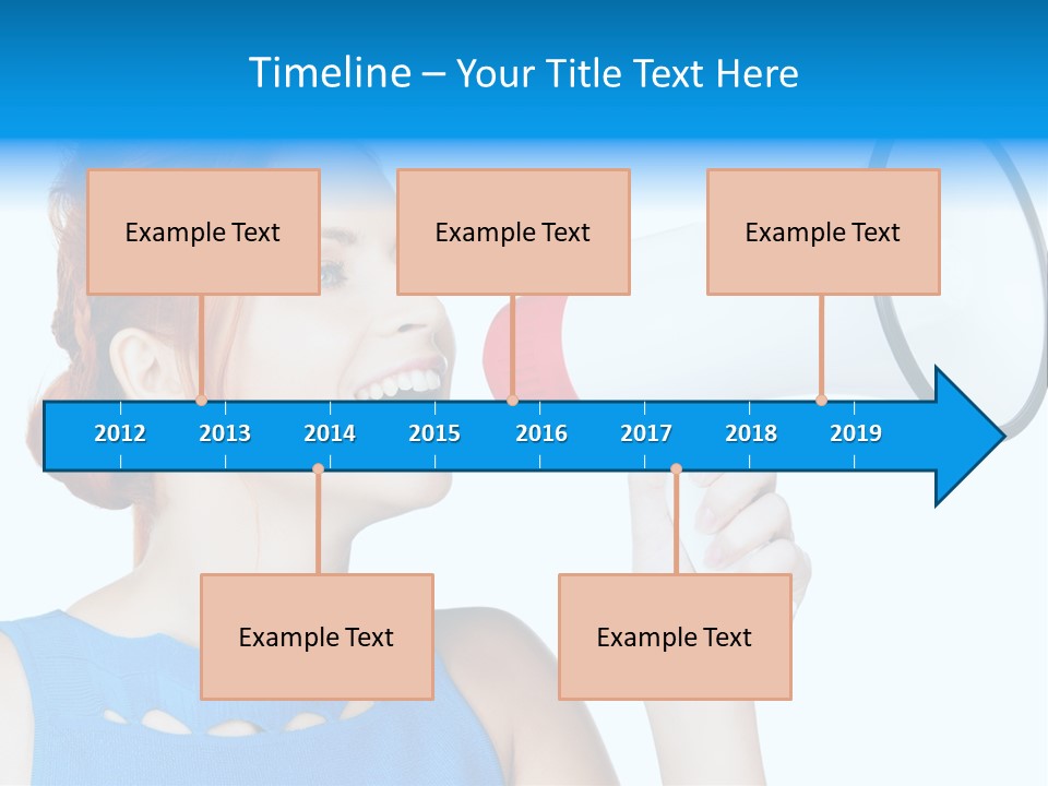 Shouting Female Supervisor PowerPoint Template