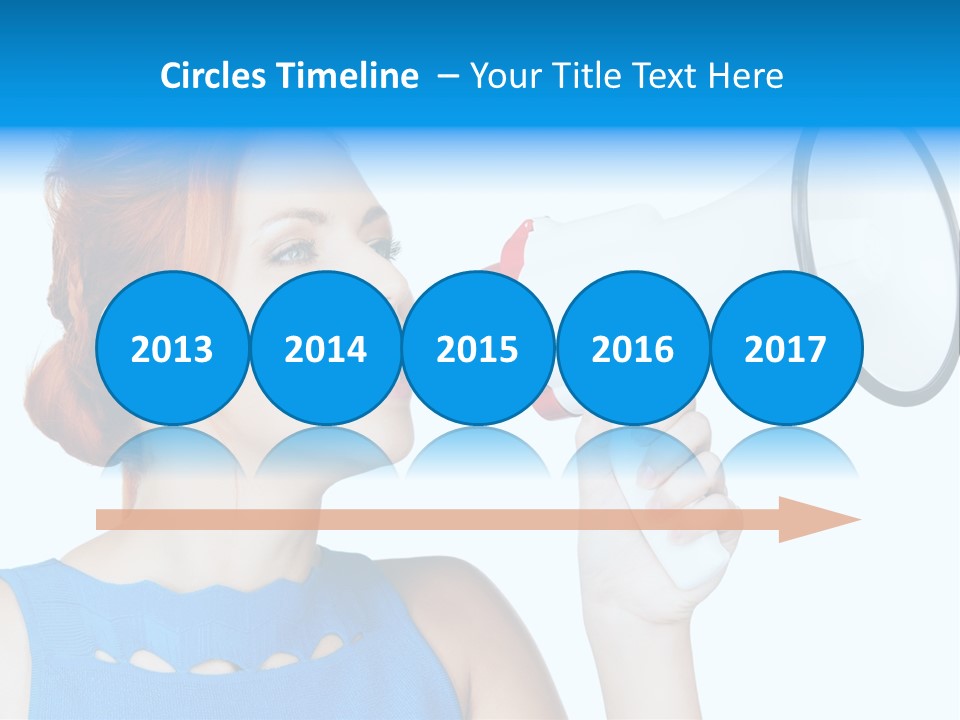 Shouting Female Supervisor PowerPoint Template