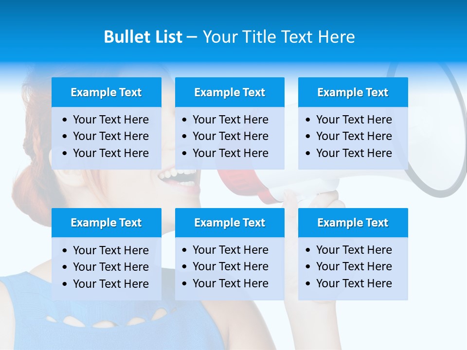 Shouting Female Supervisor PowerPoint Template
