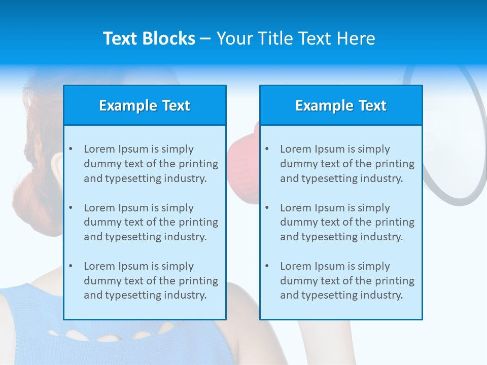 Shouting Female Supervisor PowerPoint Template