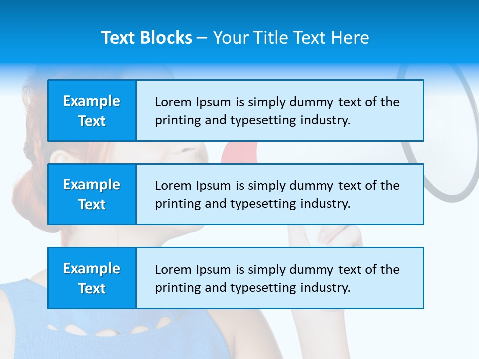 Shouting Female Supervisor PowerPoint Template