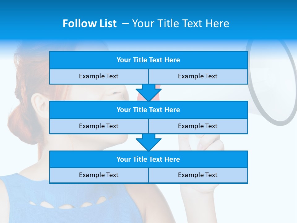 Shouting Female Supervisor PowerPoint Template