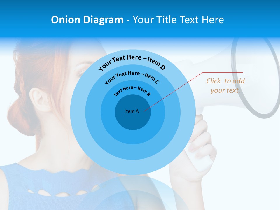Shouting Female Supervisor PowerPoint Template