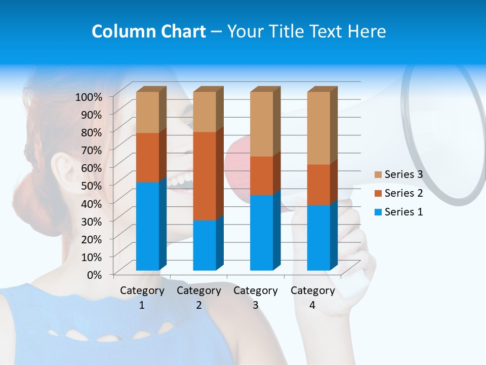Shouting Female Supervisor PowerPoint Template