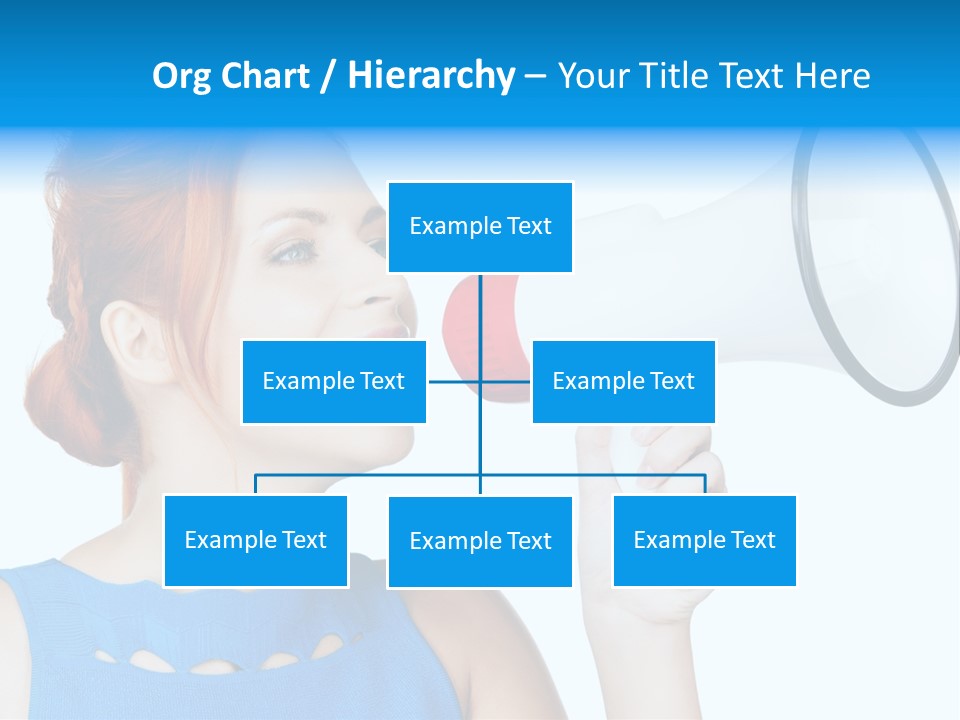 Shouting Female Supervisor PowerPoint Template
