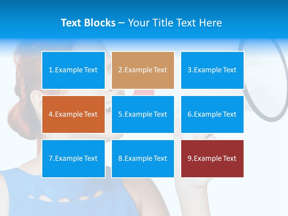 Shouting Female Supervisor PowerPoint Template