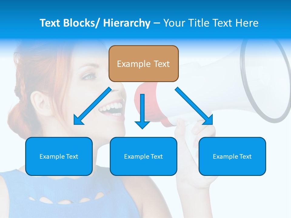 Shouting Female Supervisor PowerPoint Template