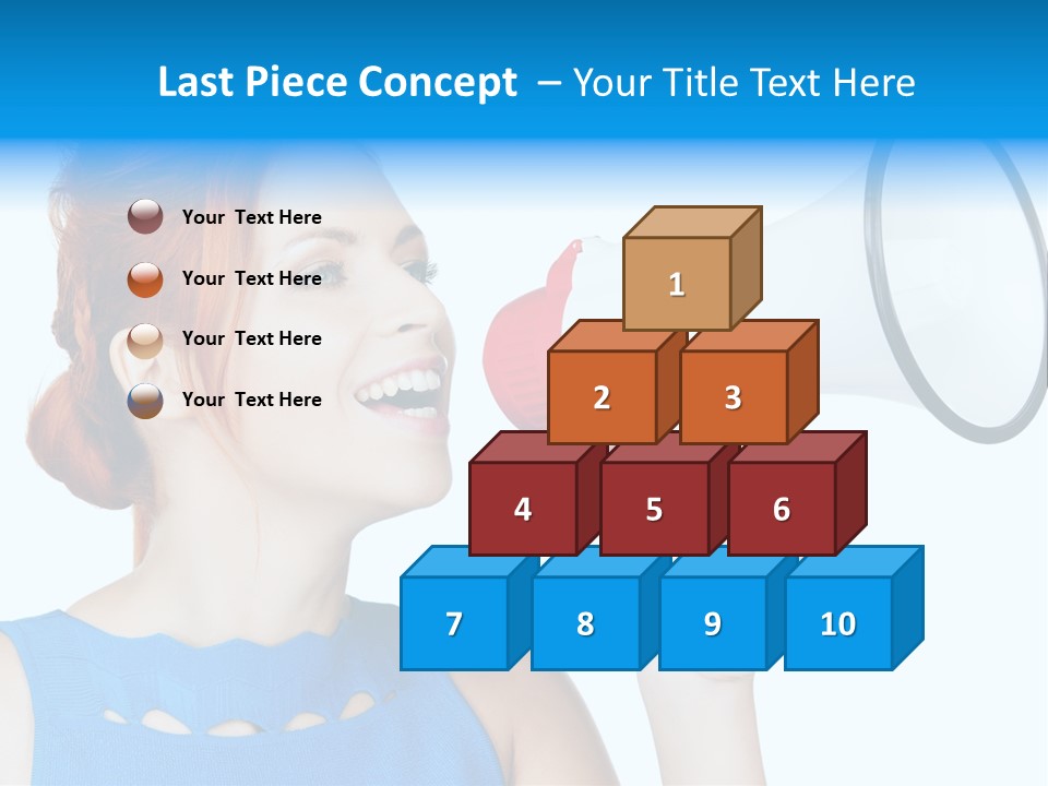 Shouting Female Supervisor PowerPoint Template