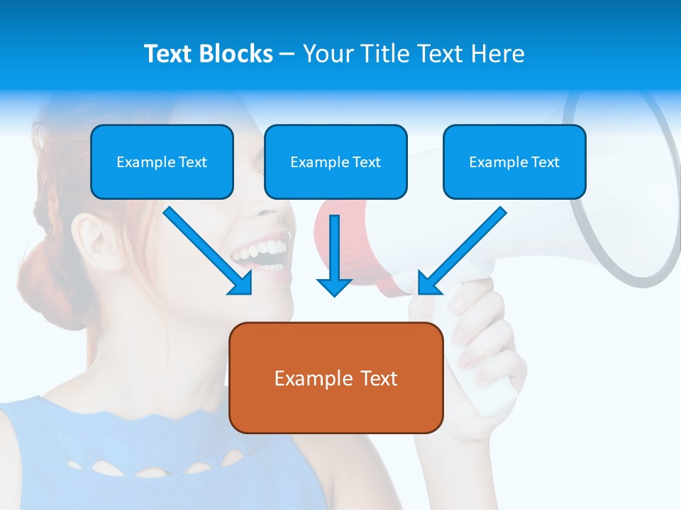 Shouting Female Supervisor PowerPoint Template